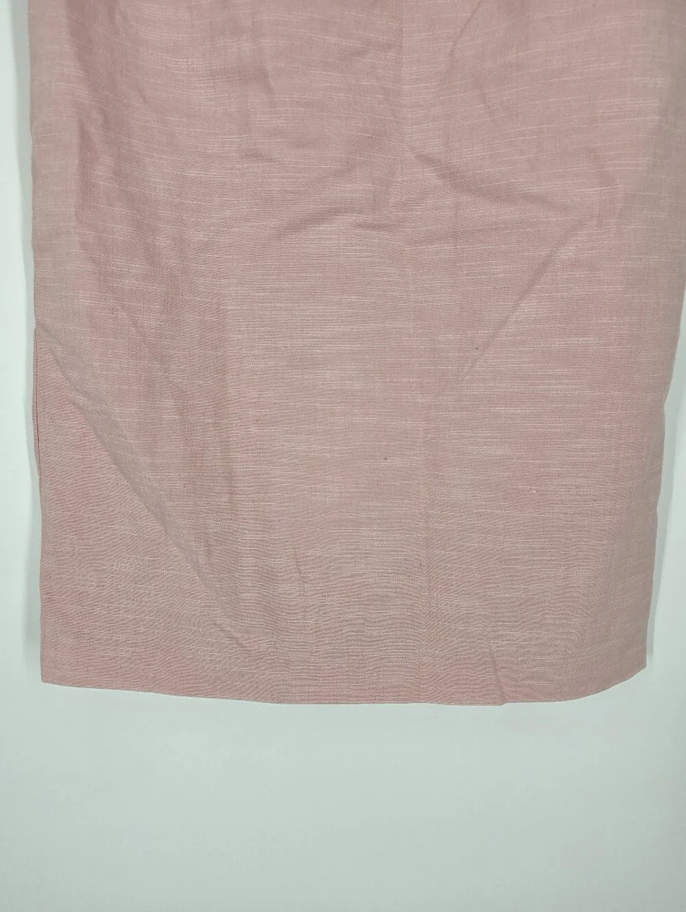 NWT Alfred Dunner 8 Pink Tearose Stretch Midi Pencil Skirt Primrose Garden Cotto
